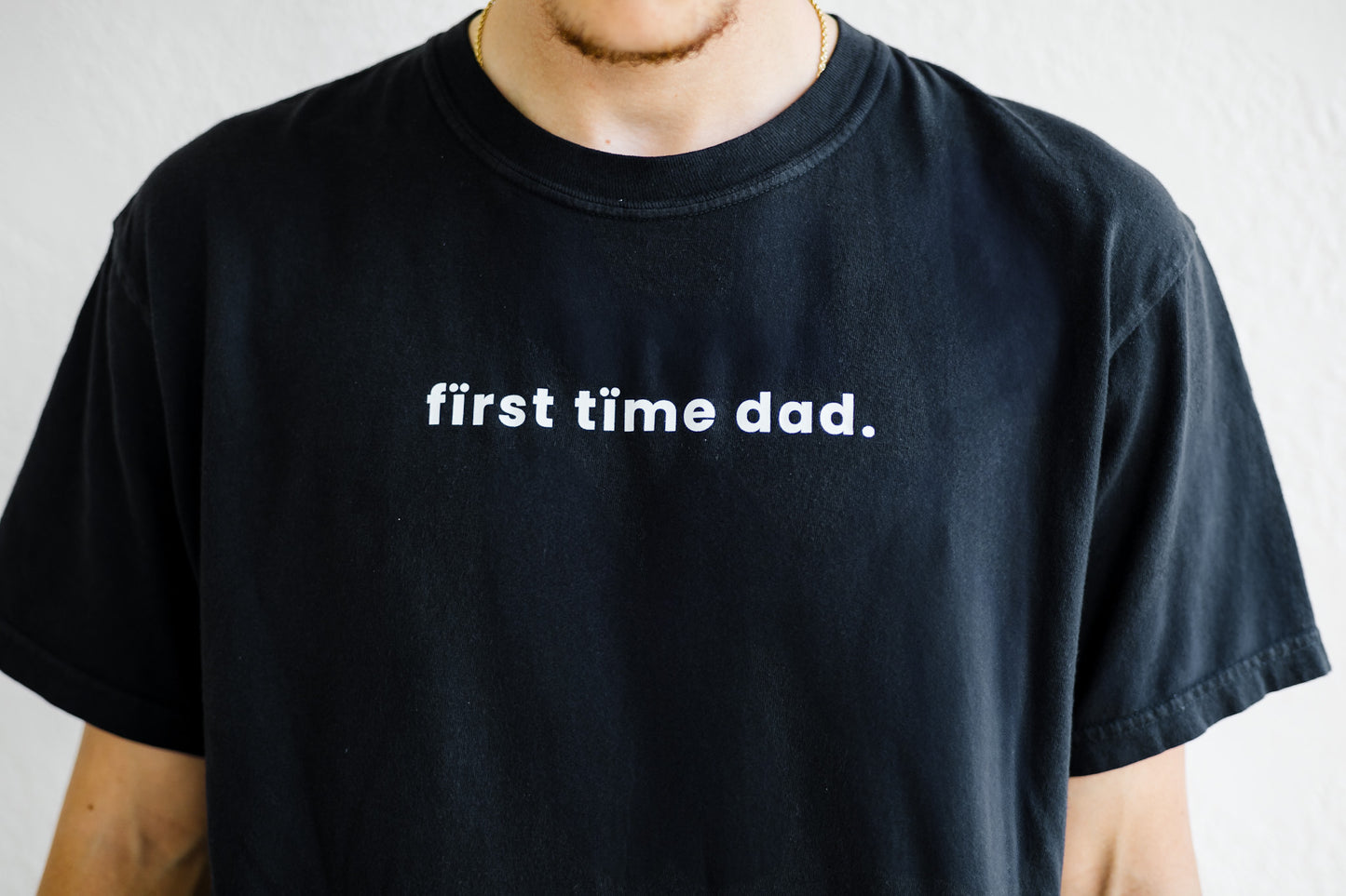 Short Sleeve "Fïrst Tïme Dad." Shirt